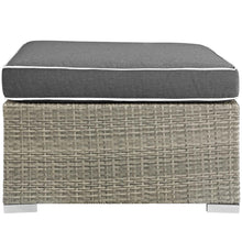 Load image into Gallery viewer, Repose Outdoor Patio Upholstered Fabric Ottoman by Modway
