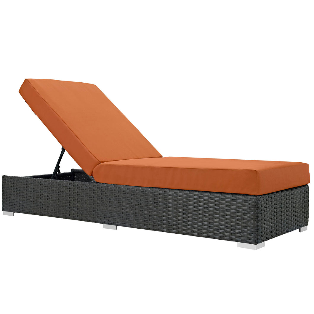 Sojourn Outdoor Patio Sunbrella¨ Chaise Lounge by Modway