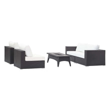 Load image into Gallery viewer, Convene 5 Piece Set Outdoor Patio with Fire Pit by Modway
