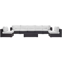 Load image into Gallery viewer, Convene 8 Piece Outdoor Patio Sectional Set by Modway
