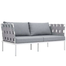 Load image into Gallery viewer, Harmony 5 Piece Outdoor Patio Aluminum Sectional Sofa Set by Modway
