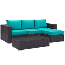Load image into Gallery viewer, Convene 3 Piece Outdoor Patio Sofa Set by Modway
