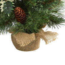 Load image into Gallery viewer, 18&#39; Mixed Pine Artificial Christmas Tree w/ Holly Berries, Pinecones
