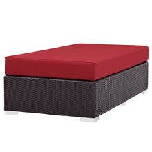 Load image into Gallery viewer, Convene Outdoor Patio Fabric Rectangle Ottoman by Modway
