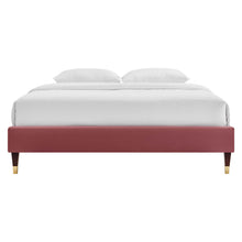 Load image into Gallery viewer, Harlow Performance Velvet King Platform Bed Frame by Modway
