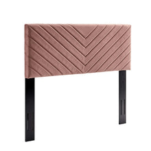 Load image into Gallery viewer, Alyson Angular Channel Tufted Performance Velvet Full / Queen Headboard by Modway
