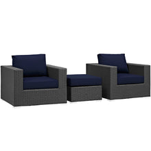 Load image into Gallery viewer, Sojourn 3 Piece Outdoor Patio Sunbrella¨ Sectional Set by Modway
