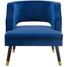 Load image into Gallery viewer, Traipse Button Tufted Open Back Performance Velvet Armchair by Modway
