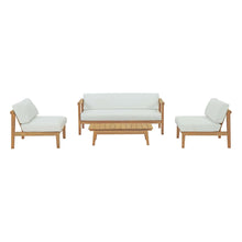 Load image into Gallery viewer, Bayport 4 Piece Outdoor Patio Teak Set by Modway

