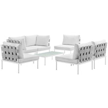 Load image into Gallery viewer, Harmony 7 Piece Outdoor Patio Aluminum Sectional Sofa Set by Modway
