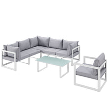Load image into Gallery viewer, Fortuna 7 Piece Outdoor Patio Sectional Sofa Set by Modway
