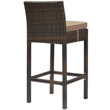 Load image into Gallery viewer, Conduit Bar Stool Outdoor Patio Wicker Rattan Set
