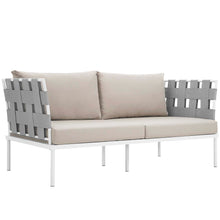Load image into Gallery viewer, Harmony 5 Piece Outdoor Patio Aluminum Sectional Sofa Set by Modway
