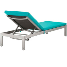 Load image into Gallery viewer, Shore 3 Piece Outdoor Patio Aluminum Chaise with Cushions by Modway
