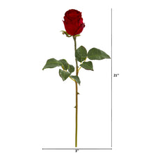 Load image into Gallery viewer, 21&quot; Rose Bud Artificial Flower (Set of 6)
