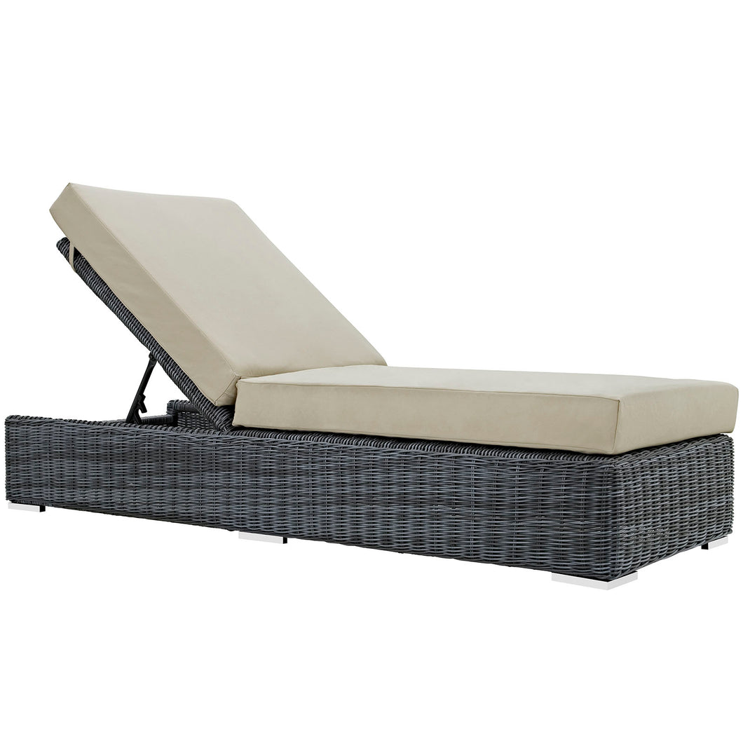 Summon Outdoor Patio Sunbrella¨ Chaise Lounge by Modway