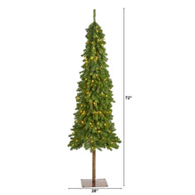 Load image into Gallery viewer, 6&#39; Alpine Artificial Christmas Tree with 200 Lights and 580 Bendable Branches
