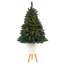 Load image into Gallery viewer, 57&#39; Northern Rocky Spruce Artificial Christmas Tree w/ 100 Clear Lights
