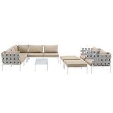 Load image into Gallery viewer, Harmony 10 Piece Outdoor Patio Aluminum Sectional Sofa Set by Modway
