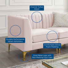 Load image into Gallery viewer, Triumph Channel Tufted Performance Velvet Loveseat by Modway
