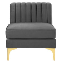 Load image into Gallery viewer, Triumph Channel Tufted Performance Velvet Armless Chair by Modway
