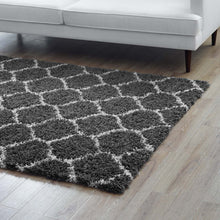 Load image into Gallery viewer, Solvea Moroccan Trellis 5x8 Shag Area Rug by Modway
