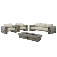 Load image into Gallery viewer, Manteo Rustic Coastal Outdoor Patio Sunbrella¨ 4 Piece Set
