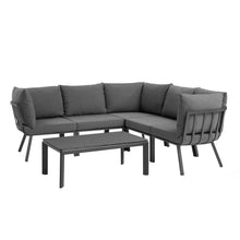 Load image into Gallery viewer, Riverside 6 Piece Outdoor Patio Aluminum Set by Modway
