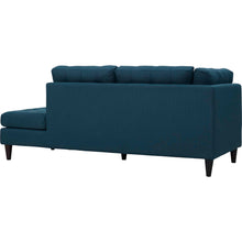 Load image into Gallery viewer, Empress 2 Piece Upholstered Fabric Right Facing Bumper Sectional by Modway
