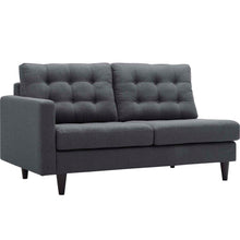 Load image into Gallery viewer, Empress 2 Piece Upholstered Fabric Right Facing Bumper Sectional by Modway
