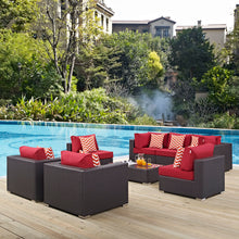 Load image into Gallery viewer, Convene 8 Piece Outdoor Patio Sectional Set by Modway
