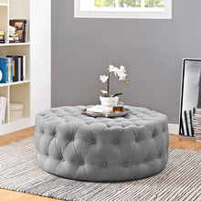 Load image into Gallery viewer, Amour Upholstered Fabric Ottoman by Modway
