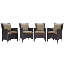 Load image into Gallery viewer, Convene 4 Piece Outdoor Patio Dining Set by Modway
