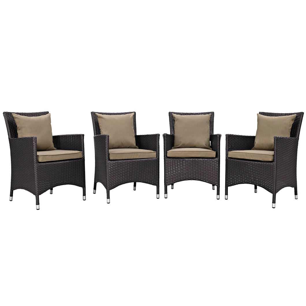 Convene 4 Piece Outdoor Patio Dining Set by Modway