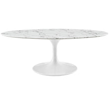 Load image into Gallery viewer, Lippa 48&quot; Oval Faux Marble Coffee Table by Modway

