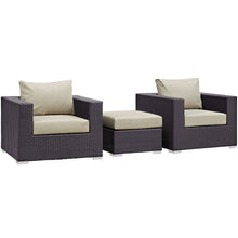 Load image into Gallery viewer, Convene 3 Piece Outdoor Patio Sofa Set by Modway
