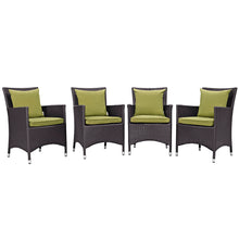 Load image into Gallery viewer, Convene 4 Piece Outdoor Patio Dining Set by Modway
