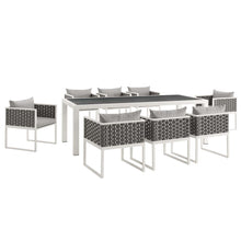 Load image into Gallery viewer, Stance 9 Piece Outdoor Patio Aluminum Dining Set by Modway
