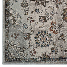 Load image into Gallery viewer, Hana Distressed Vintage Floral Lattice 5x8 Area Rug by Modway
