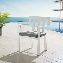 Load image into Gallery viewer, Baxley Stackable Outdoor Patio Aluminum Dining Armchair by Modway
