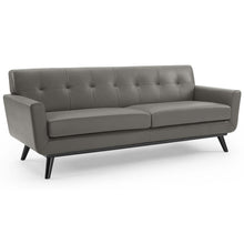 Load image into Gallery viewer, Engage Top-Grain Leather Living Room Lounge Sofa by Modway
