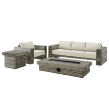 Load image into Gallery viewer, Manteo Rustic Coastal Outdoor Patio Sunbrella¨ 4 Piece Set
