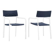 Load image into Gallery viewer, Raleigh Outdoor Patio Aluminum Armchair Set of 2 by Modway
