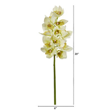 Load image into Gallery viewer, 23&quot; Cymbidium Orchid Artificial Flower (Set of 3)
