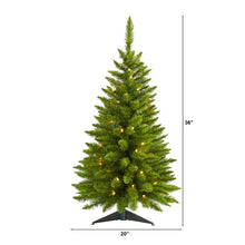 Load image into Gallery viewer, 3&#39; Providence Pine Artificial Christmas Tree in Metal Planter
