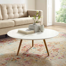 Load image into Gallery viewer, Lippa 36&quot; Round Wood Coffee Table with Tripod Base by Modway
