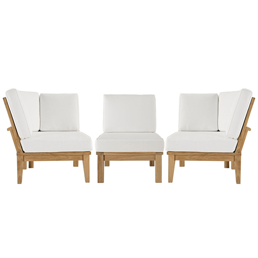 Marina 3 Piece Outdoor Patio Teak Set by Modway