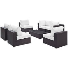 Load image into Gallery viewer, Convene 7 Piece Outdoor Patio Sectional Set by Modway

