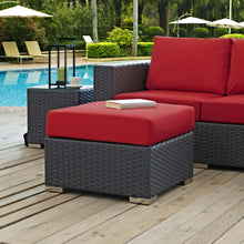 Load image into Gallery viewer, Sojourn Outdoor Patio Sunbrella¨ Ottoman by Modway

