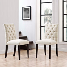 Load image into Gallery viewer, Duchess Fabric Dining Chair Set of 2 by Modway
